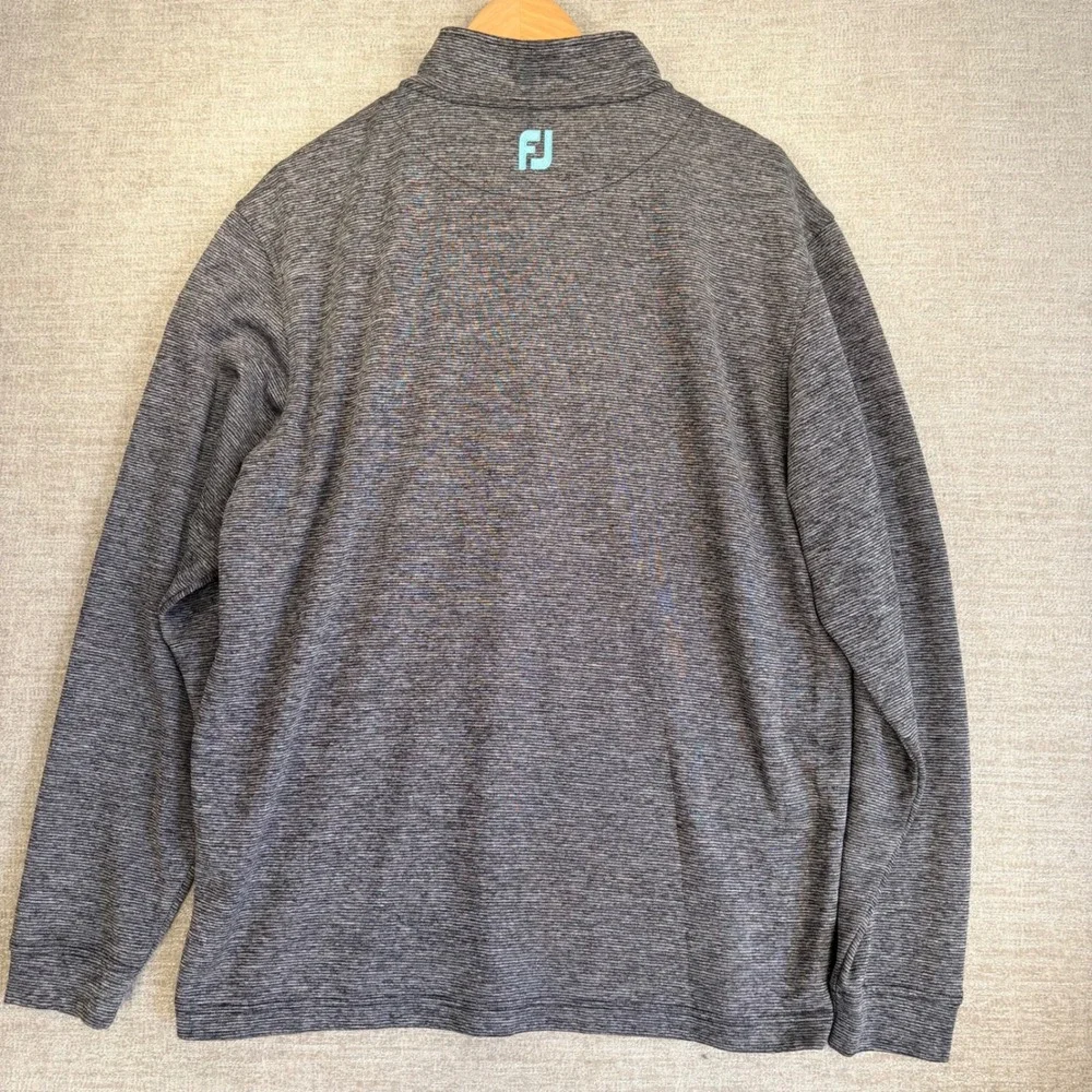 FOOT JOY FJ Men XL Approach Quarter-Zip Performance Pullover DUNDONALD LINKS EUC